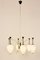 Lámpara de araña de seis luces de Bruno Gatta para Stilnovo, años 50, Imagen 1