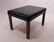 Danish Black Leather Stool with Rosewood Legs, 1960s 1