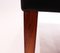 Danish Black Leather Stool with Rosewood Legs, 1960s, Image 9