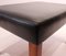 Danish Black Leather Stool with Rosewood Legs, 1960s 7