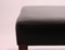 Danish Black Leather Stool with Rosewood Legs, 1960s, Image 6