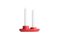 Aye Aye! Candleholder with 2 Funnels in Achtung Red by etc.etc. for Emko 6