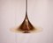 Gold Gubi Semi Pendant by Claus Bonderup & Thorsten Thorup, 1960s, Image 1