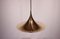 Gold Gubi Semi Pendant by Claus Bonderup & Thorsten Thorup, 1960s 2