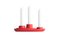 Aye Aye! Candleholder with 3 Funnels in Achtung Red by etc.etc. for Emko, Image 5