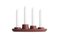 Aye Aye! Candleholder with 4 Funnels in Wine Red by etc.etc. for Emko 6