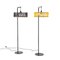 Black Macaron Floor Lamp with Large Yellow Shade by Silvia Ceñal for Emko 6