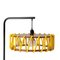 Black Macaron Floor Lamp with Large Yellow Shade by Silvia Ceñal for Emko, Image 1