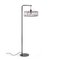 Black Macaron Floor Lamp with Large White Shade by Silvia Ceñal for Emko, Image 2