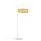 White Macaron Floor Lamp with Large Yellow Shade by Silvia Ceñal for Emko 3