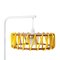 White Macaron Floor Lamp with Large Yellow Shade by Silvia Ceñal for Emko 2