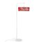 White Macaron Floor Lamp with Large Red Shade by Silvia Ceñal for Emko, Image 4