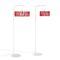 White Macaron Floor Lamp with Large Red Shade by Silvia Ceñal for Emko, Image 1