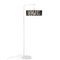 White Macaron Floor Lamp with Large Black Shade by Silvia Ceñal for Emko 4