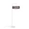 White Macaron Floor Lamp with Large Black Shade by Silvia Ceñal for Emko 3