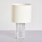 Vintage Glass Base Table Lamp, 1970s 1