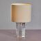 Vintage Glass Base Table Lamp, 1970s 2