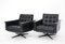 Black Leather Swivel Chairs by Johannes Spalt, 1960s, Set of 2 4