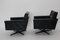 Black Leather Swivel Chairs by Johannes Spalt, 1960s, Set of 2, Image 6