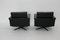 Black Leather Swivel Chairs by Johannes Spalt, 1960s, Set of 2, Image 8