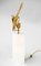 Lámpara en forma de pez escorpión de latón dorado, años 50, Imagen 2