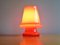 Swedish Orange Glass Table Lamp from Flygsfors, 1970s, Image 4