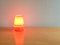 Swedish Orange Glass Table Lamp from Flygsfors, 1970s, Image 6