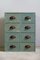 Small Chest of Drawers in Pigeon Blue, 1920s 3