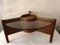 Vintage British Coffee Table with Bar 1