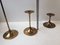 Model Hi-Fi Brass Candlesticks by Max Brüel for Torben Orskov, 1960s, Set of 3 5