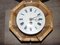 Vintage Wall-Mounted Wooden Clock from D.C. 7