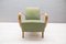 Armchairs in Green by Jindřich Halabala for UP Závody, 1930s, Set of 2, Image 1