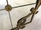 Large Vintage Italian Brass Floor-Standing Mirror, Image 3