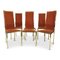 Vintage Gold-Lacquered Dining Chairs, Set of 6 2