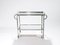 Mirrored Steel Trolley by Jacques Adnet, 1930s, Image 1