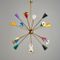 Mid-Century Colorful Sputnik Chandelier, 1960s, Image 1