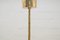 Gold-Plated & Frosted Ice Glass Drum Pendant from Kalmar, 1960s 11