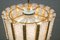 Lámpara colgante bañada en oro con cristal hielo de Kalmar, años 60, Imagen 6