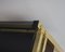 Vintage Console or Dressing Table with Tinted Glass Top & Brass Frame 9