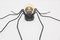 Mid-Century Italian Modern Metal and Glass Spider Wall Lamp, 1950s 5