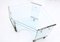 Aquamarine Glass Corner Desk by Pierangelo Gallotti & Gigi Radice, 1970s 5