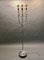 French Floor Lamp in Silver-Plated Metal, 1950s 1