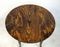 Tavolino rotondo vintage in legno di quercia, Immagine 4