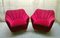 Fauteuils en Velours Rouge par Guglielmo Ulrich, 1940s, Set de 2 1