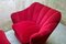 Red Velvet Armchairs by Guglielmo Ulrich, 1940s, Set of 2 9
