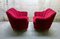 Fauteuils en Velours Rouge par Guglielmo Ulrich, 1940s, Set de 2 8