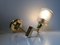 Vintage Danish Anglepoise Brass & Glass Wall Lamp from ABO, 1980s 8