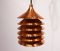 Lámpara colgante danesa de cobre, años 60, Imagen 1