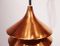 Lámpara colgante danesa de cobre, años 60, Imagen 7