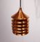Lámpara colgante danesa de cobre, años 60, Imagen 5